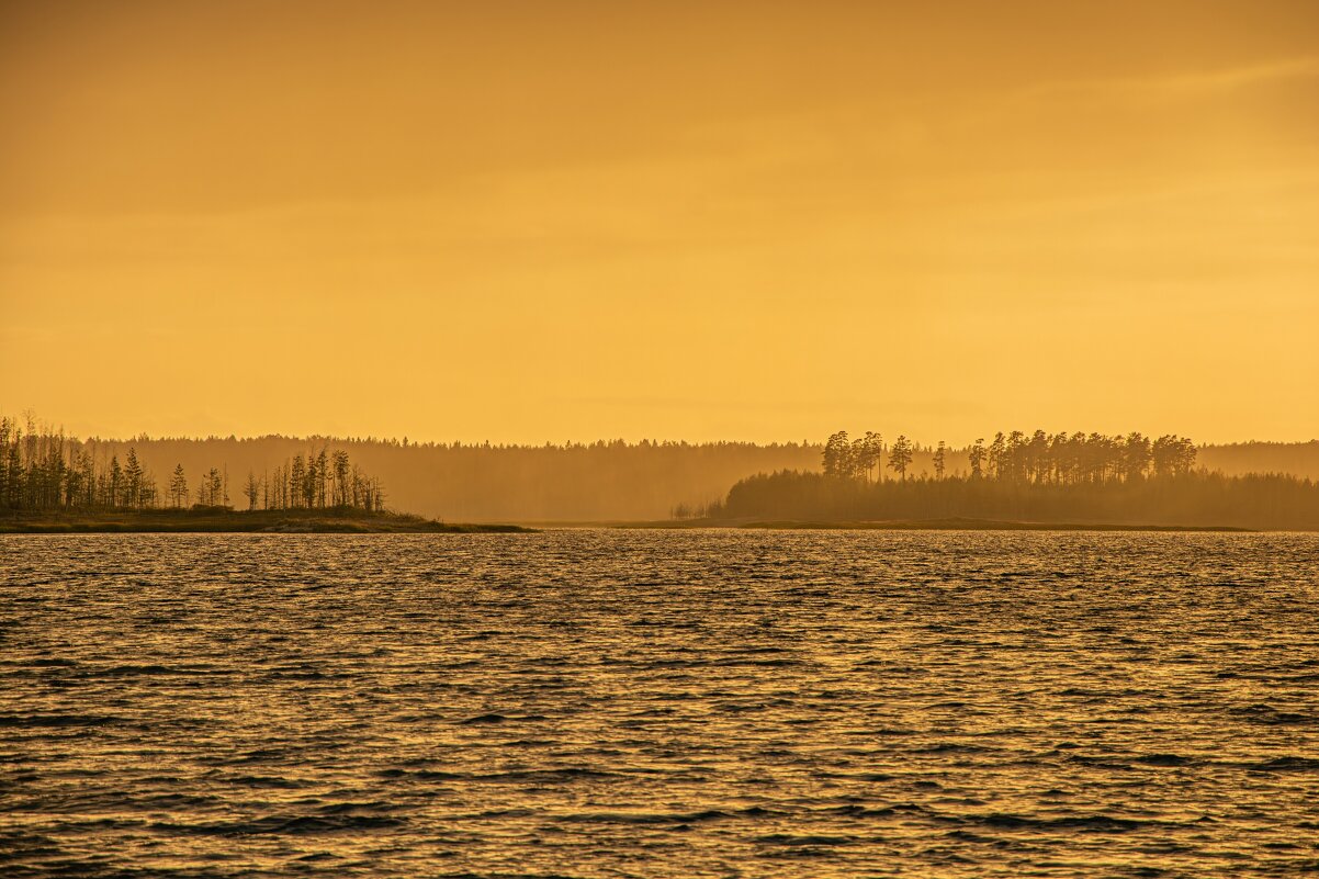 Закат на озере Съезжее - Александр Филатов