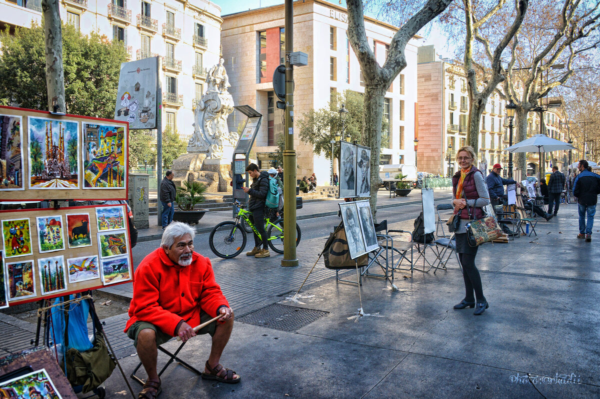 Уличный художник. - arkadii Уличный художник. - arkadii