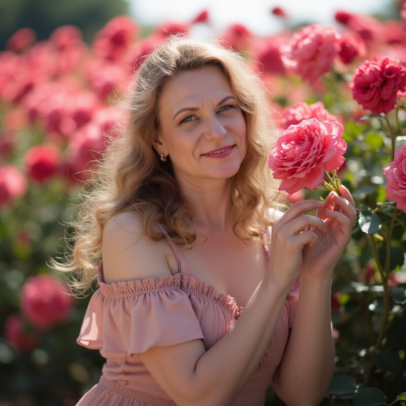 среди цветущих роз - Ирина Милонова среди цветущих роз - Ирина Милонова