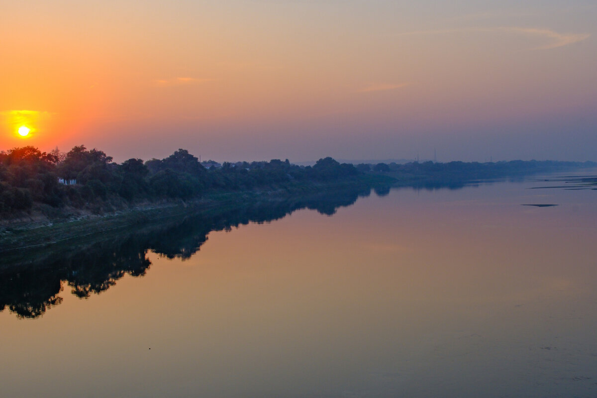 закат на реке Ганга - Георгий А закат на реке Ганга - Георгий А