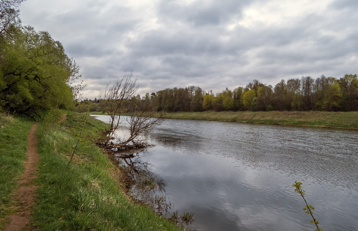 Пасмурное утро на Москве-реке - Сергей Цветков Пасмурное утро на Москве-реке - Сергей Цветков
