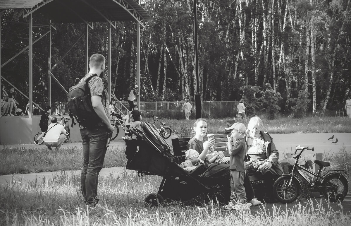 Семейная прогулка (чб) - Сергей Царёв