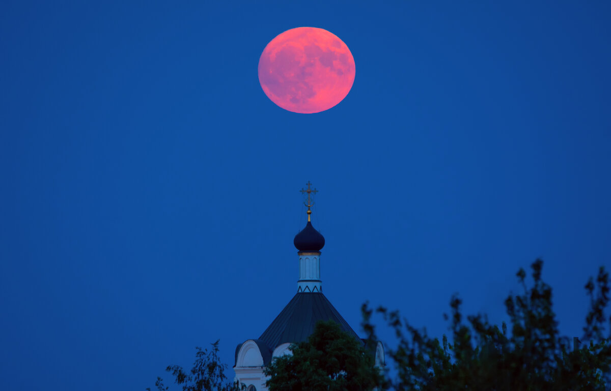 восход "клубничного" полнолуния! - Виталий Емельянов