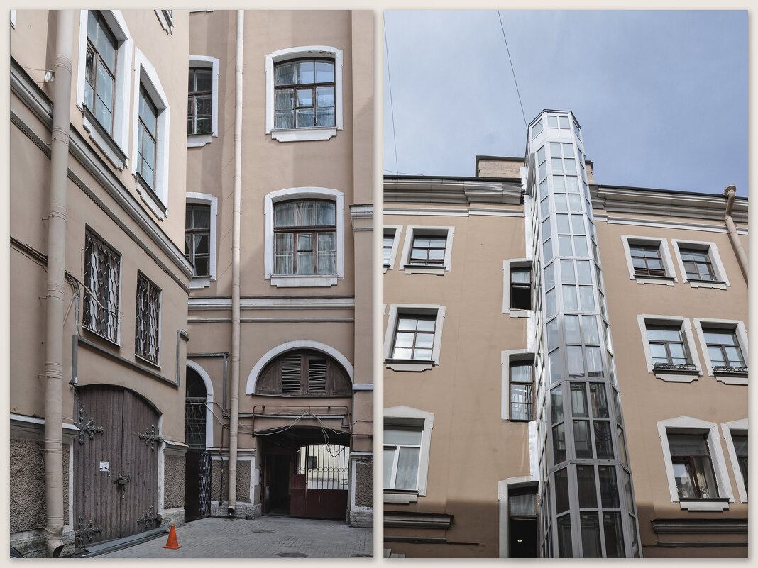 Во дворе Доходного дома "сахарного короля" Л.Е. Кенига - Татьяна Машошина