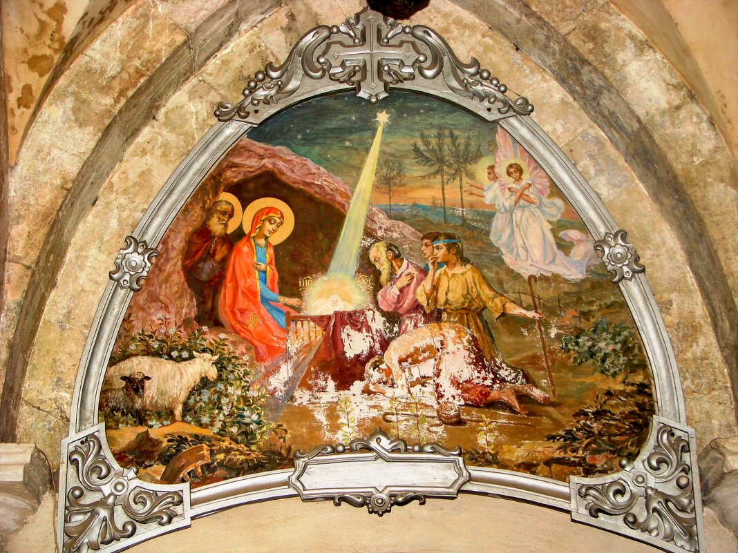 Сохранившаяся фреска в проходе под храмом - Анатолий Колосов