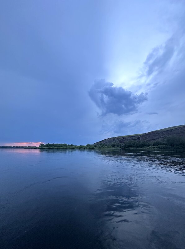 Закат на Енисее . Перед грозой. - Любовь Иванова Закат на Енисее . Перед грозой. - Любовь Иванова
