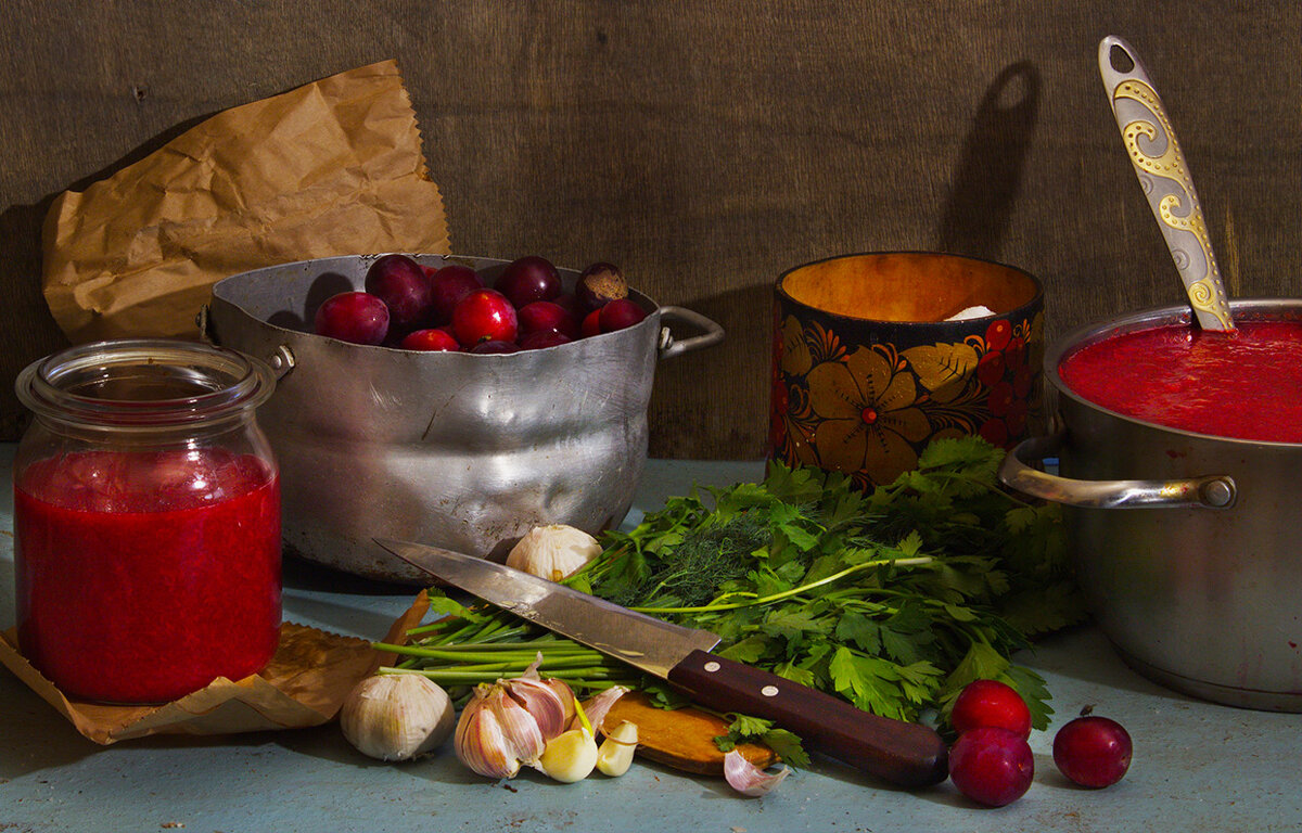 Готовим соус ткемали - Наталья S