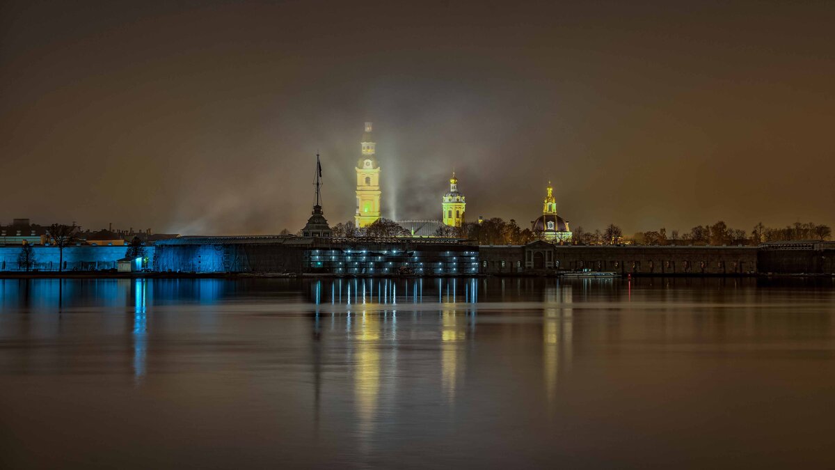 Ночной вид на Петропавловский Собор - Константин Бобинский Ночной вид на Петропавловский Собор - Константин Бобинский