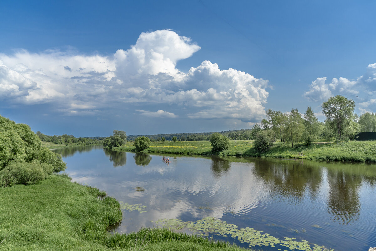 Летний день на Москве-реке под Звенигородом - Владимир Езеров 