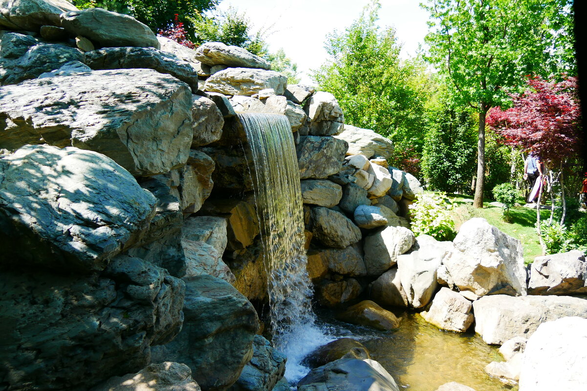 Рукотворный водопад . Японский сад. Парк Галицкого. - Alexey YakovLev