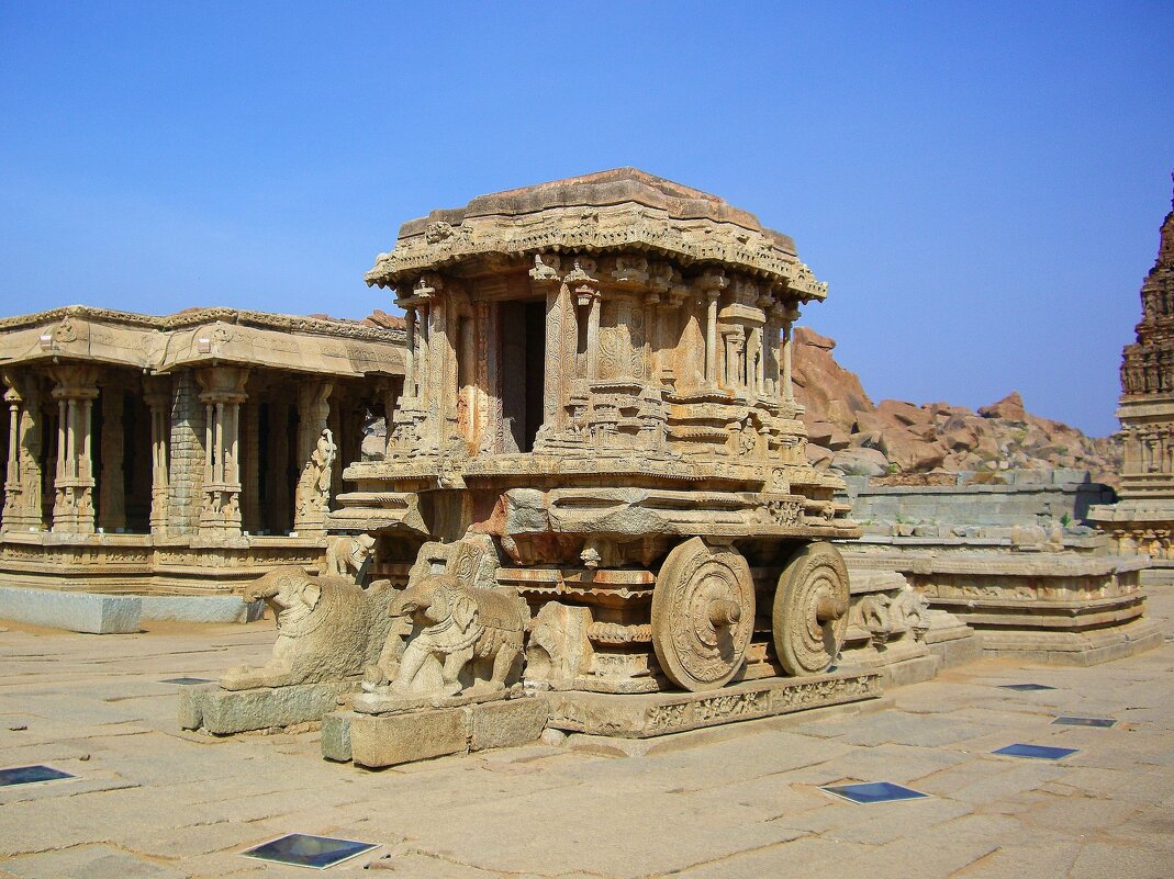Каменная колесница в Хампи, Индия. - unix (Илья Утропов)