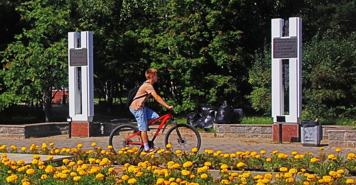 Июль...Цветник у сквера Победы! - Владимир 