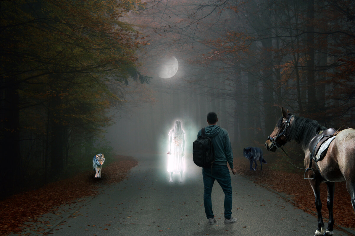 Встреча с Лесным Призраком убийцы - Свечение Язычество