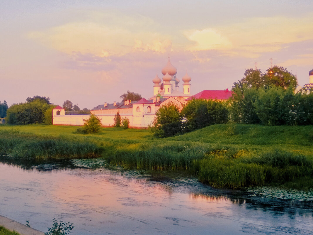 Летний вечер на реке Тихвинка - Сергей Кочнев