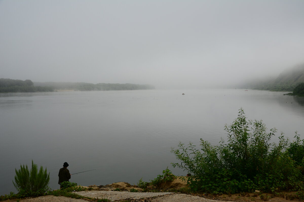Туман на реке. - Михаил Колосов 