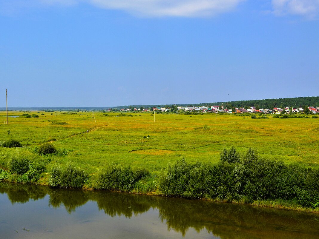 Алатырь. Пойма левого берега реки Алатырь. - Пётр Чернега