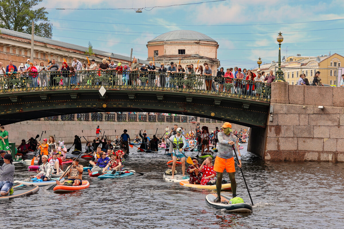 Юбилейный 10-й фестиваль «Фонтанка SUP» - skijumper Иванов