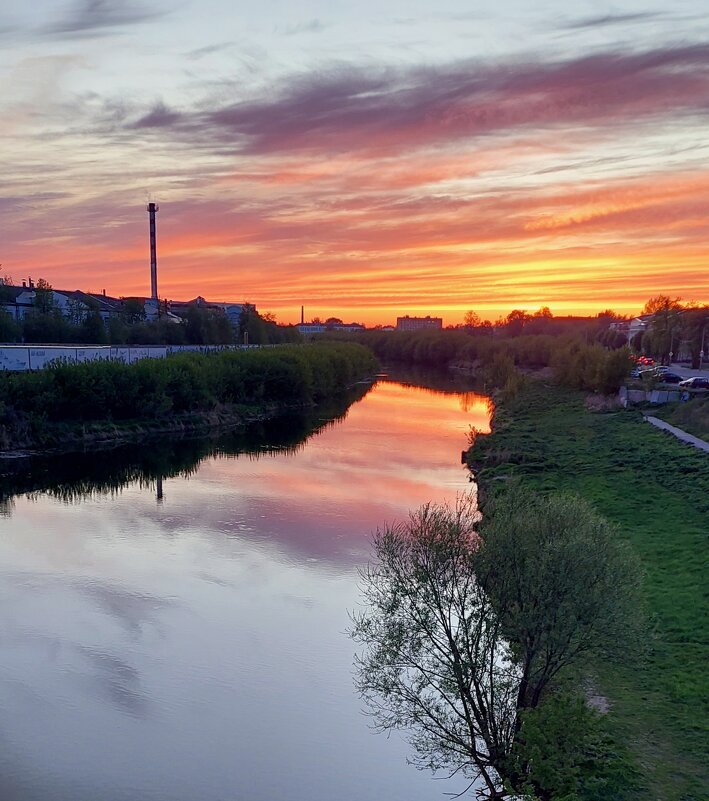 Закат на реке Ула. Тула. - ИРЭН@ .