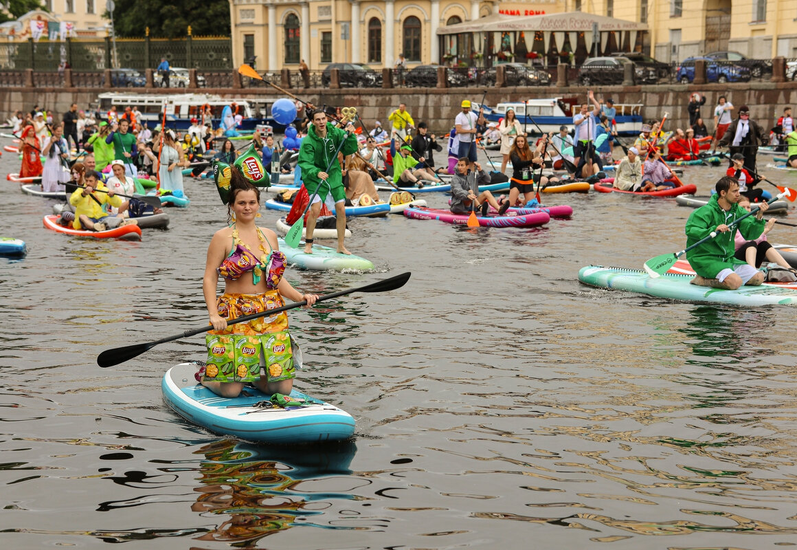 Патрисия на Юбилейном 10-й фестивале «Фонтанка SUP» - skijumper Иванов