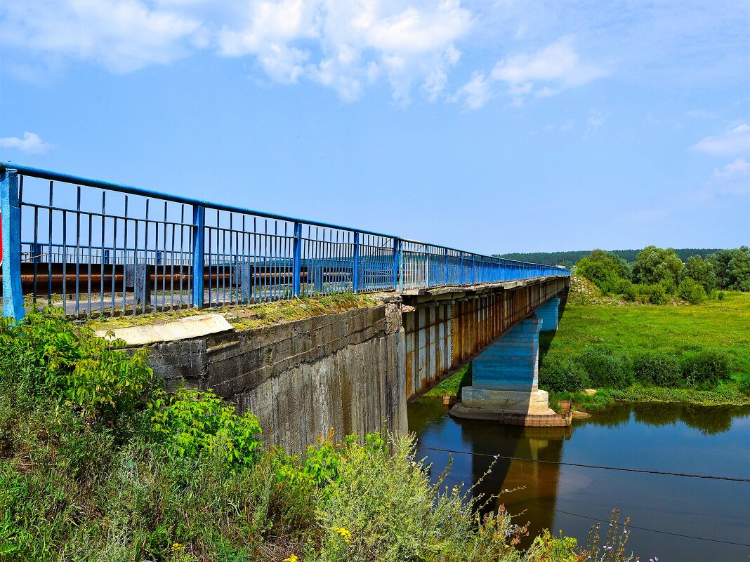 Алатырь. Автомобильный мост через реку Алатырь. - Пётр Чернега Алатырь. Автомобильный мост через реку Алатырь. - Пётр Чернега