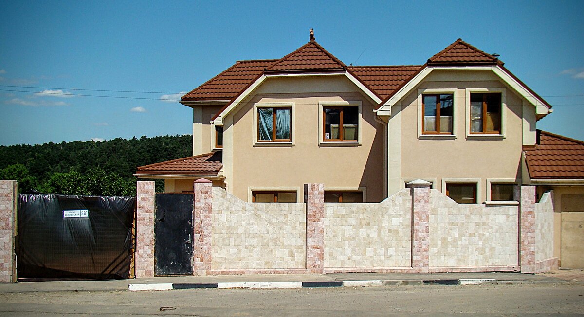 Скромный домик с лисой у дороги,,,) - Анатолий Колосов