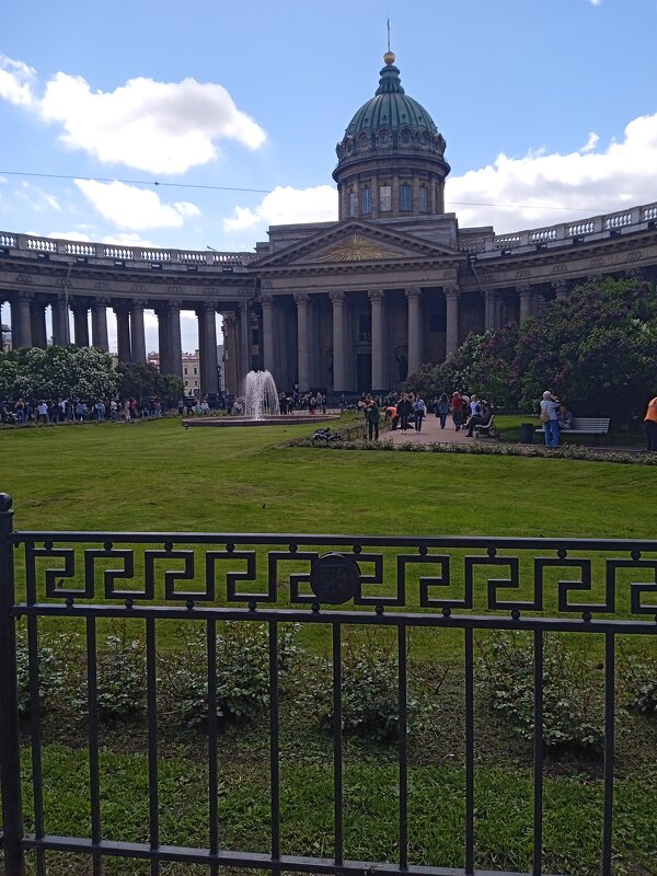 Вид на Казанский Собор в Петербурге. - Светлана Калмыкова Калмыкова
