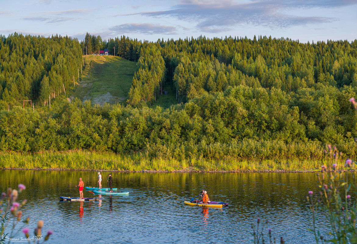 Плавание на сап-досках по реке Ухта через живописные таежные места. Республика Коми - Николай Зиновьев
