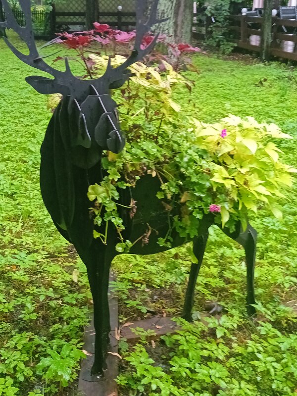 Декорация "Олень" в парке Елагина острова.( Санкт-Петербург) - Светлана Калмыкова Калмыкова