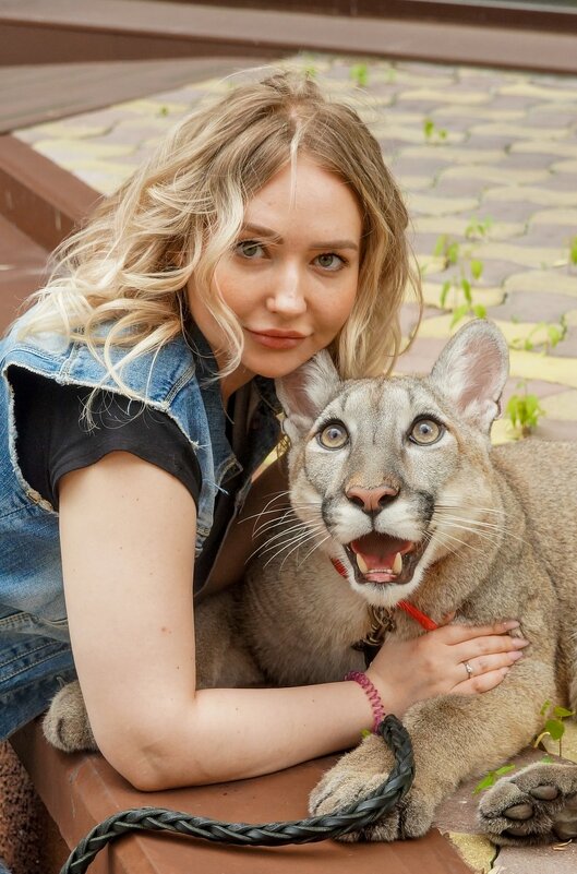 Фотосессия с пумой. - Михаил Трофимов