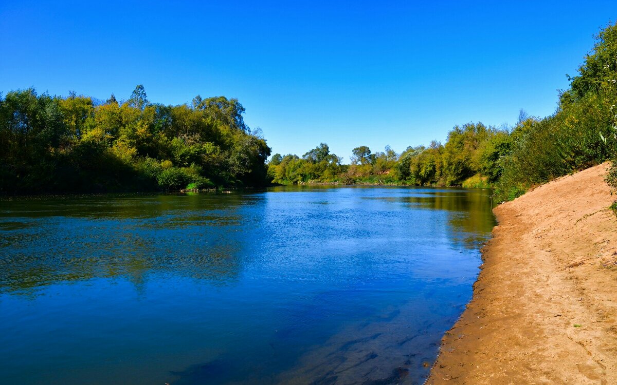 Днепр в сентябре. - Милешкин Владимир Алексеевич 