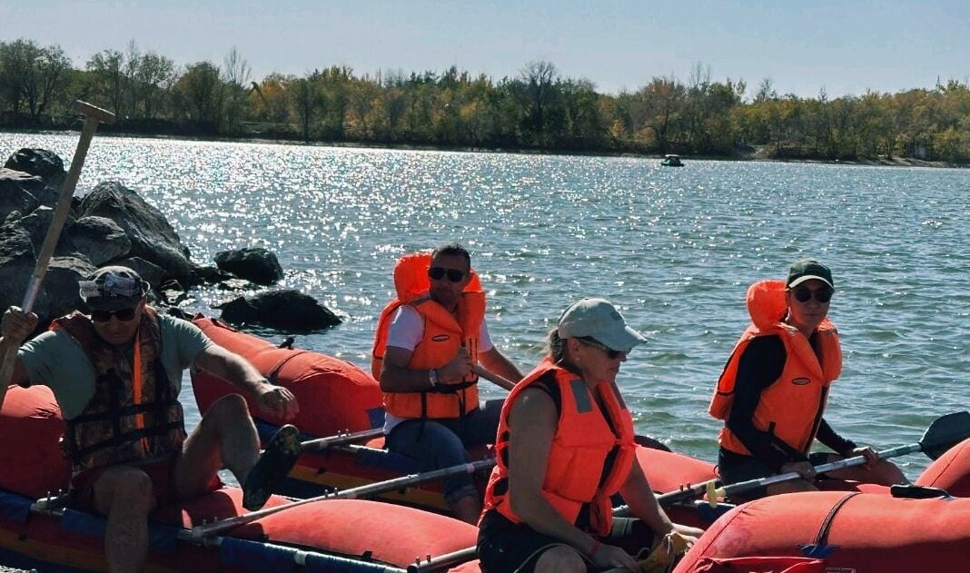 Катамаран на воде - Георгиевич 