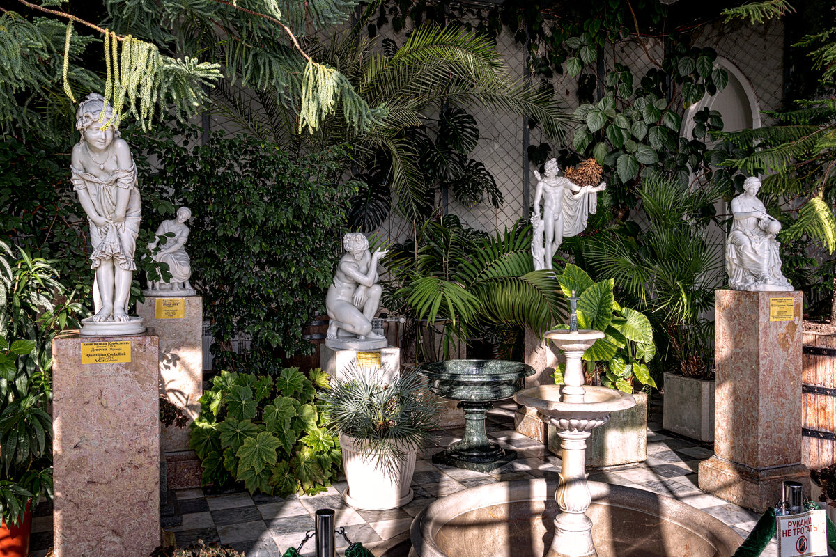 Зимний сад. Воронцовский дворец. Крым. - But684 