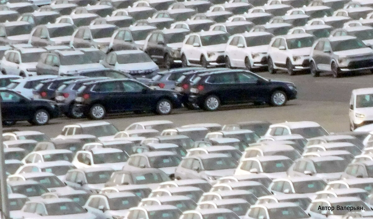 Автомобили в порту. - Валерьян Автомобили в порту. - Валерьян