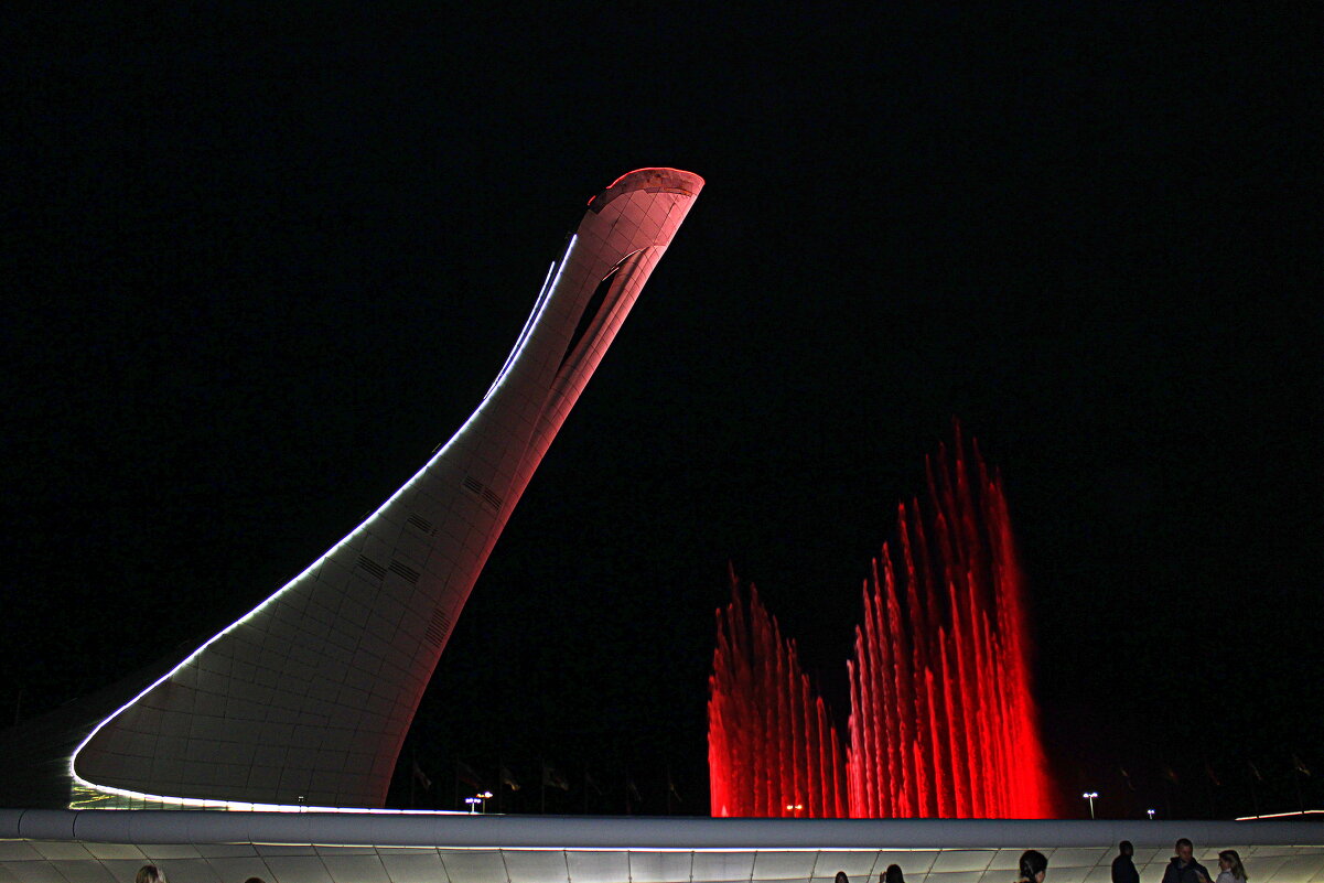 Поющий фонтан "Чаша Олимпийского Огня" - Татьяна Лютаева