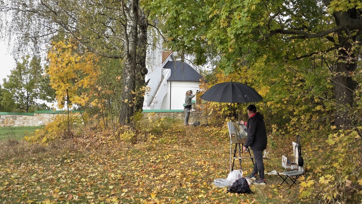 Осень в Бёхово. Художники. - Хохлов Сергей Осень в Бёхово. Художники. - Хохлов Сергей