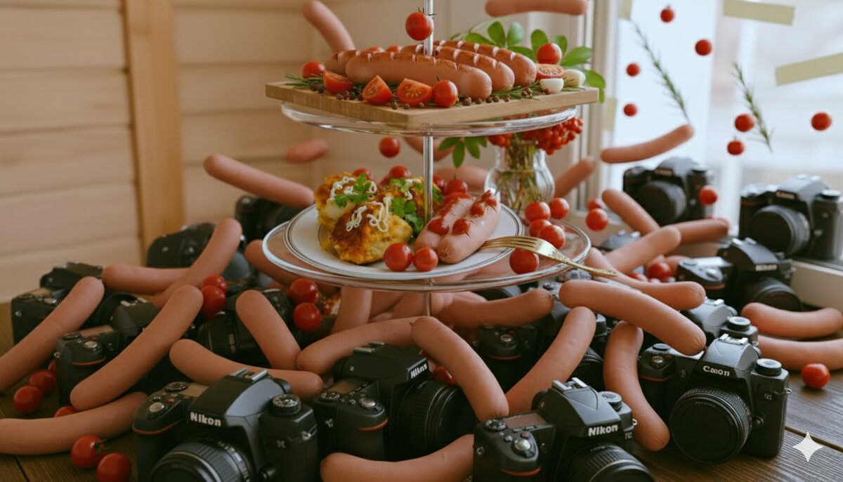 Натюрморт сосиськами - Александр Деревяшкин