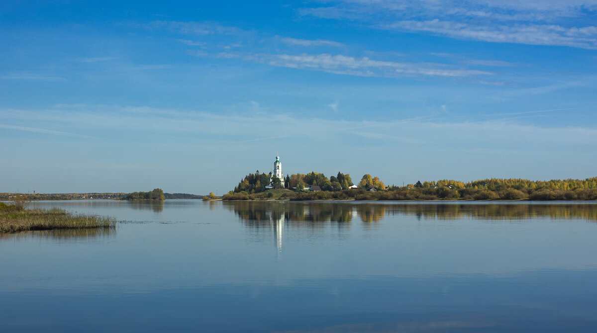 The Kubena River and the Church of Athanasius the Great in the distance on a clear October day | 28 - Sergey Sonvar
