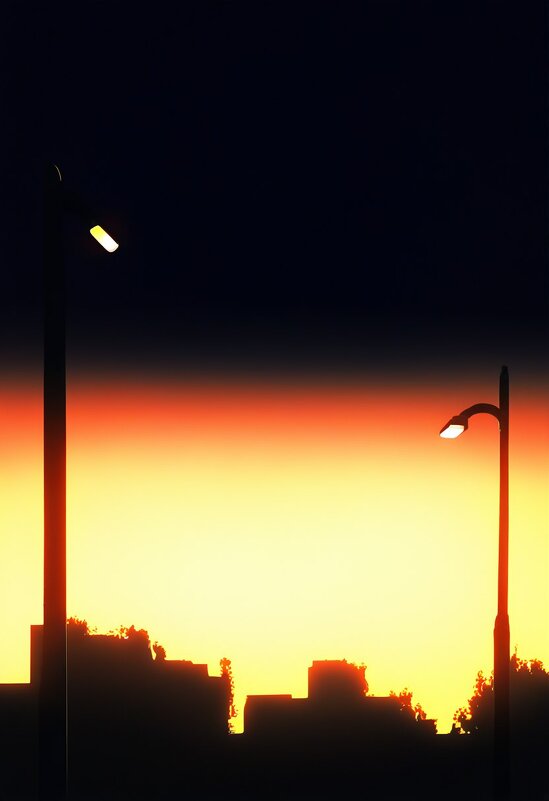 Вечер,осень,фонари - М С