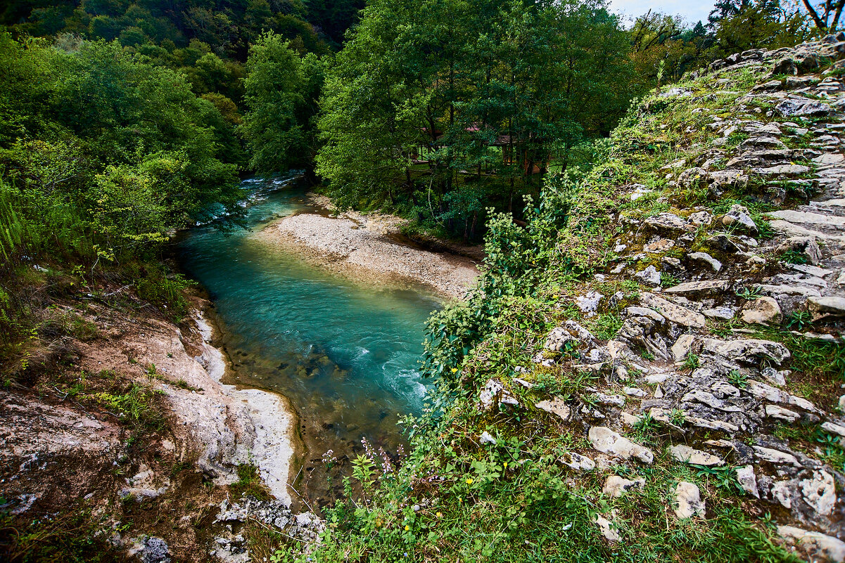 беслетский мост  и река Басла - Александр Леонов