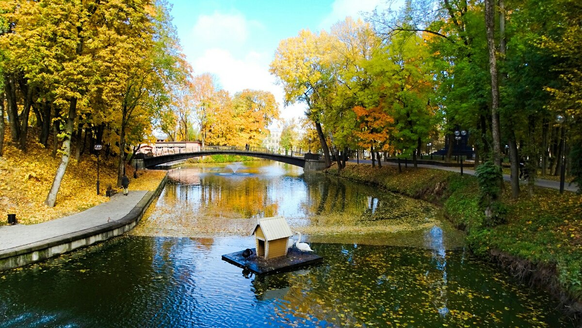 Осенний сад. - Милешкин Владимир Алексеевич 