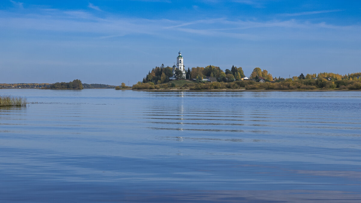 The Kubena River and the Church of Athanasius the Great in the distance on a clear October day | 37 - Sergey Sonvar