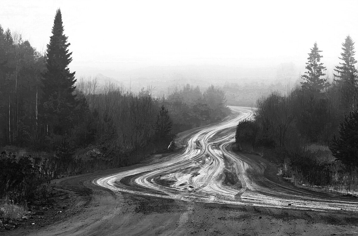 А дорога серою лентою вьётся........ - Сергей l