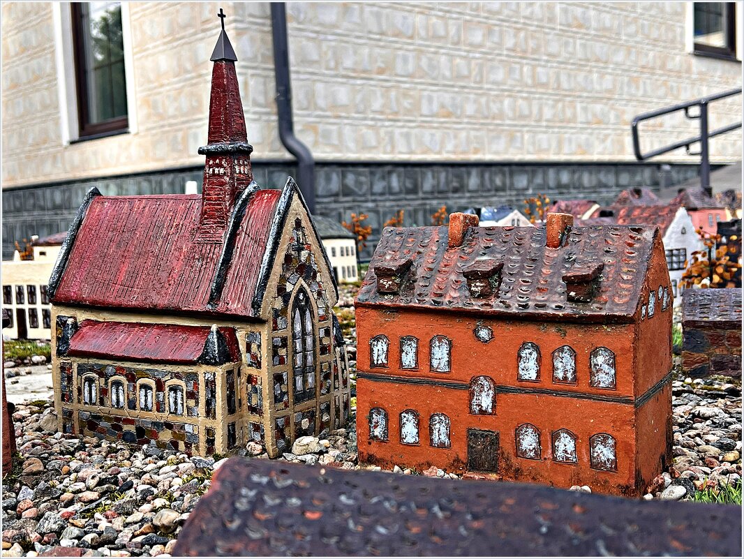 Домики керамического макета. - Валерия Комова