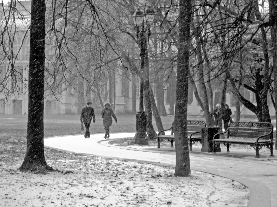 Первый снег в Царицыно. - Борис Бутцев