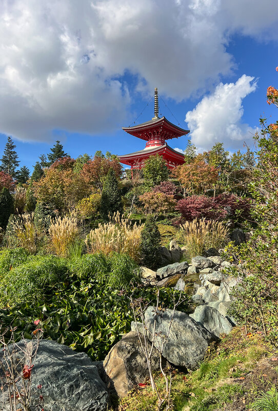 Японский сад в парке Галицкого Пагода Тахото - Galina Японский сад в парке Галицкого Пагода Тахото - Galina