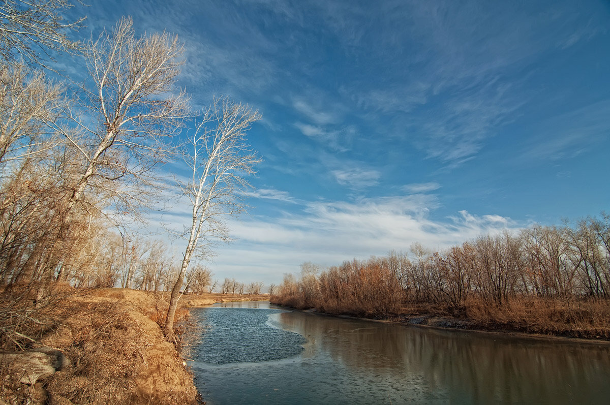 Поздняя осень на ерике Пахотный. - Дина Евсеева