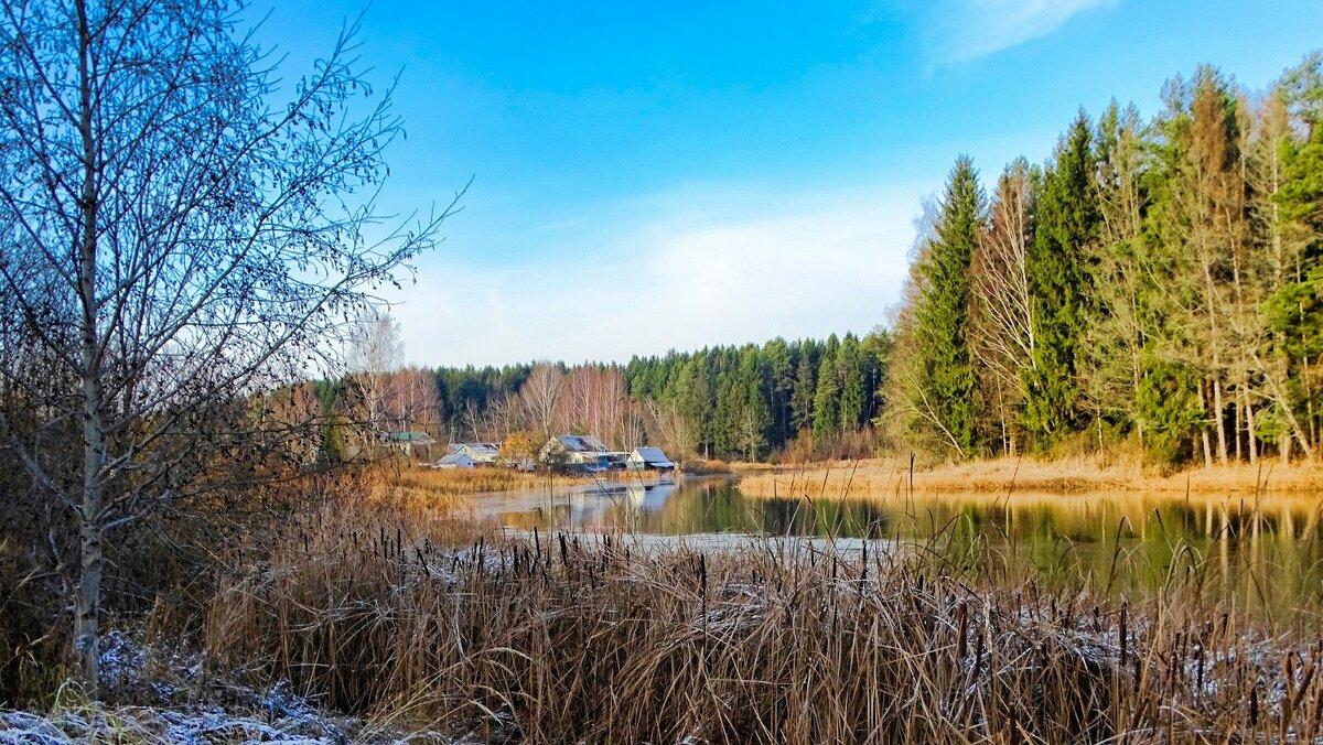 Осенний пейзаж (репортаж из поездок по области). - Милешкин Владимир Алексеевич 