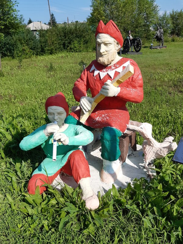 Парк бетонных скульптур в городе Свирске Иркутской области - Галина Минчук