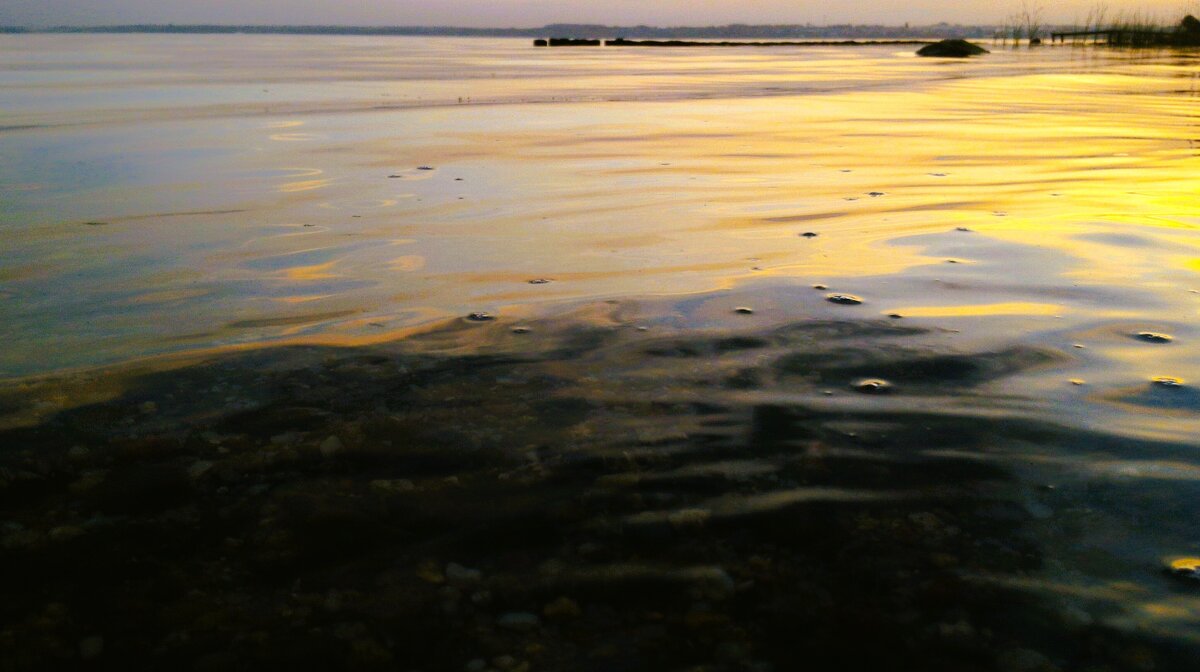 Последние лучи заката, навстречу ночи и луне - Hope 