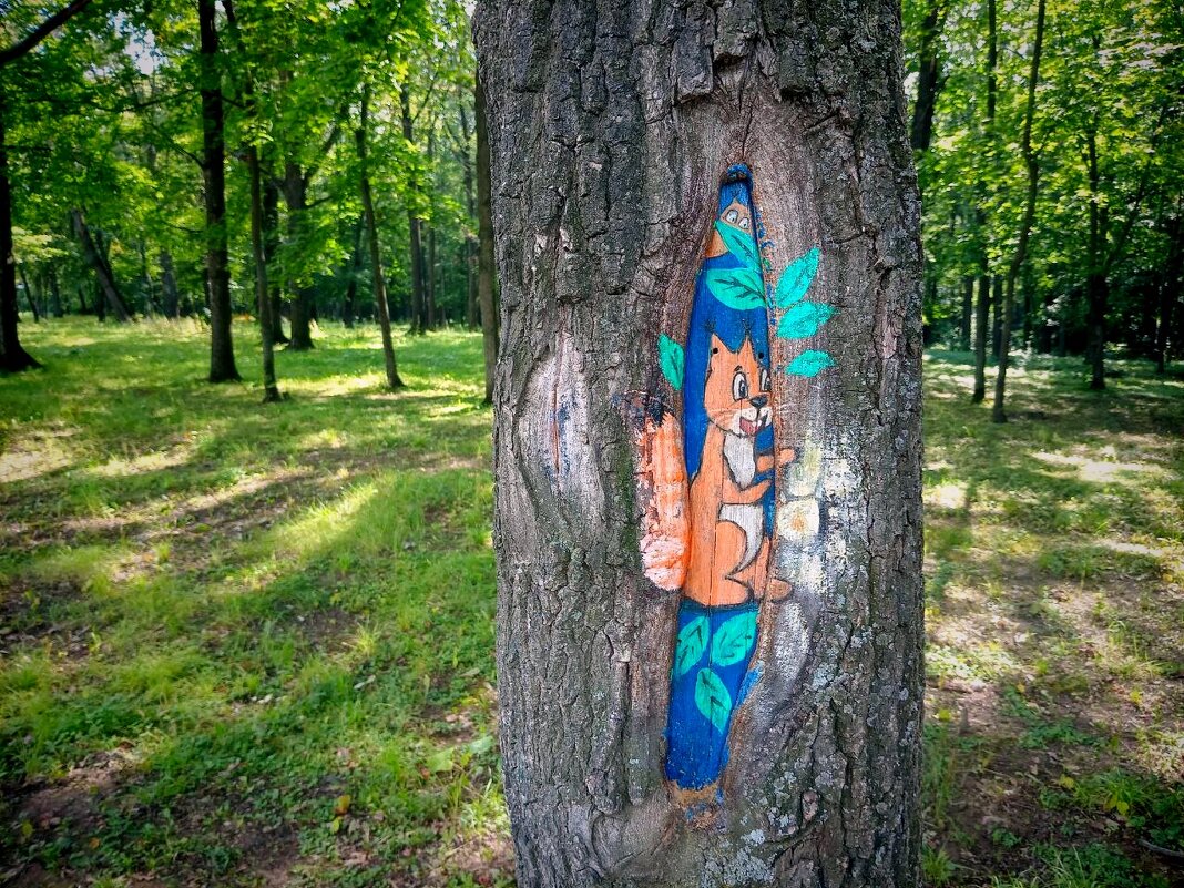 Белочка на дереве - Надежда 